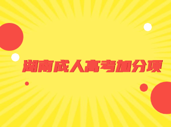 湖南成人高考加分項(xiàng)